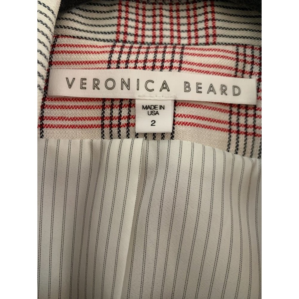 Veronica Beard Rosa Plaid Ruffle Blazer Vest - Picture 6 of 13